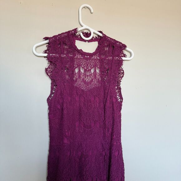 Free People Intimately Womens Lace Daydream Dress Small Open Back Romantic - Picture 4 of 9